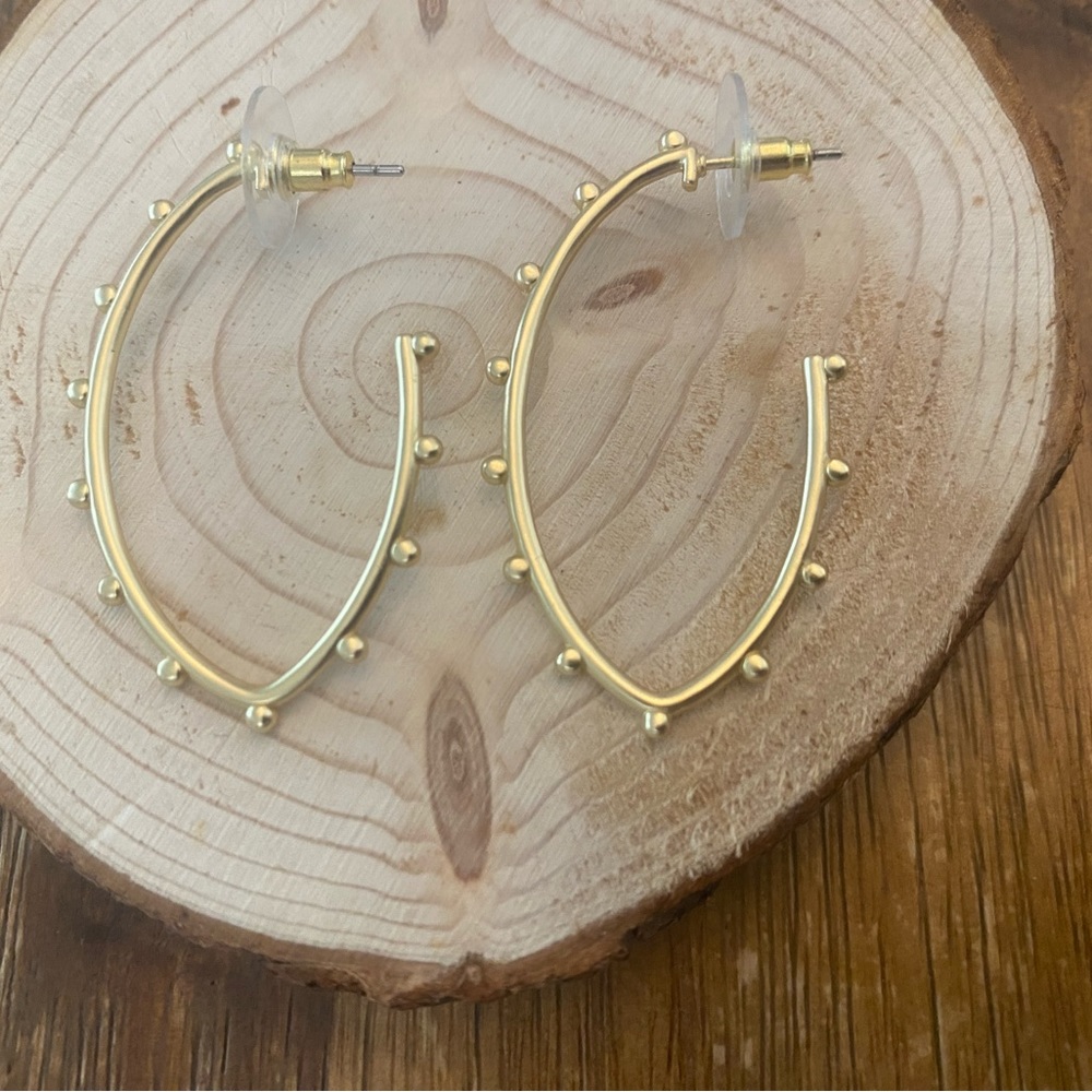 Spartina Gold Hoops with dotted detail.